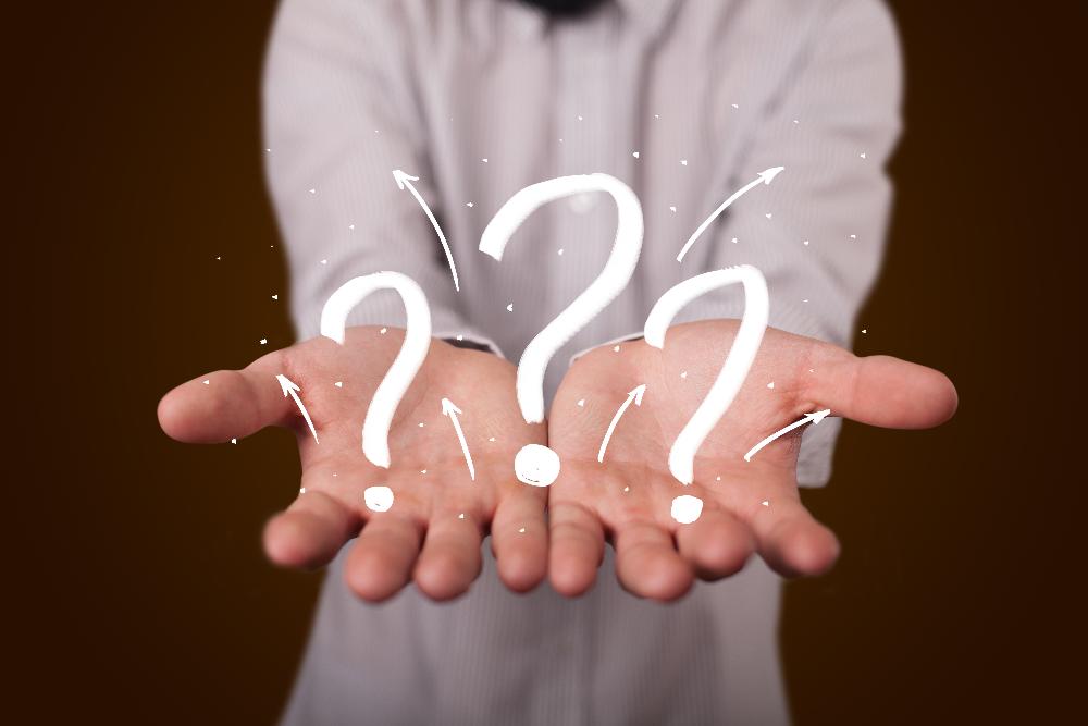 man with questions