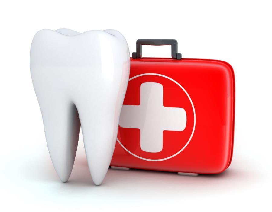 Illustrated tooth and first aid kit | Edina MN Dentist