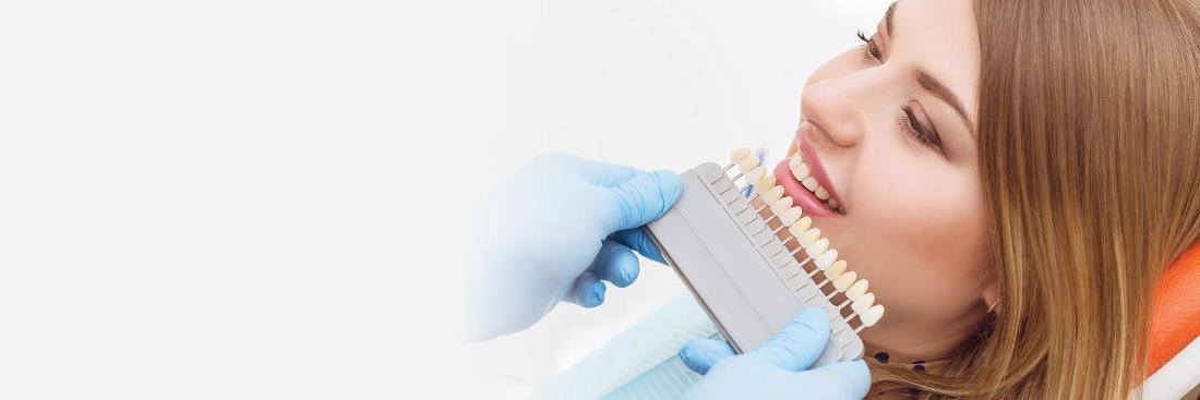 Lady undergoing Teeth Whitening at 50th and France Dental Care